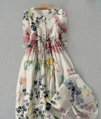 Women's Floral Shirt Dress – Button-Up Summer Dress