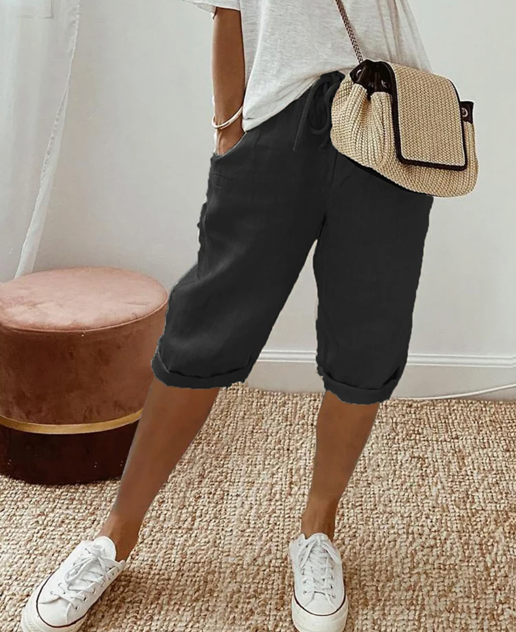 Women's Casual Summer Shorts – High Waist Walking Shorts