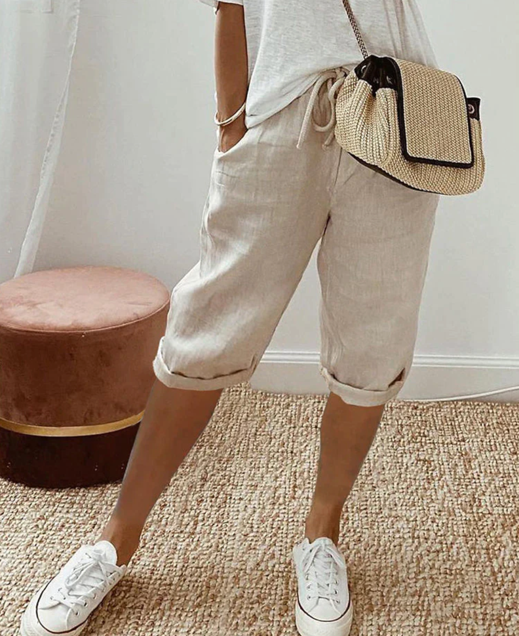 Women's Casual Summer Shorts – High Waist Walking Shorts