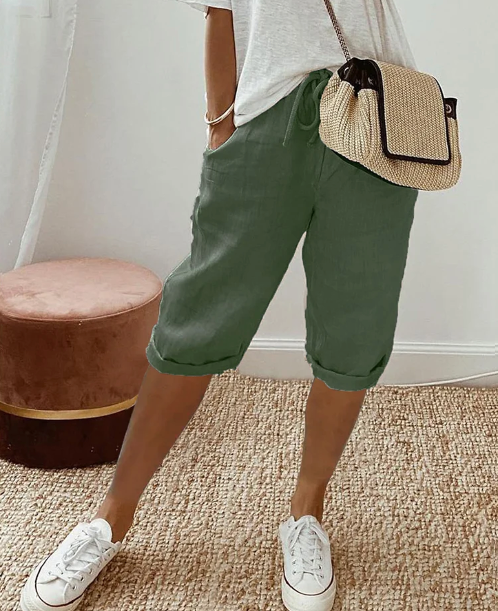 Women's Casual Summer Shorts – High Waist Walking Shorts