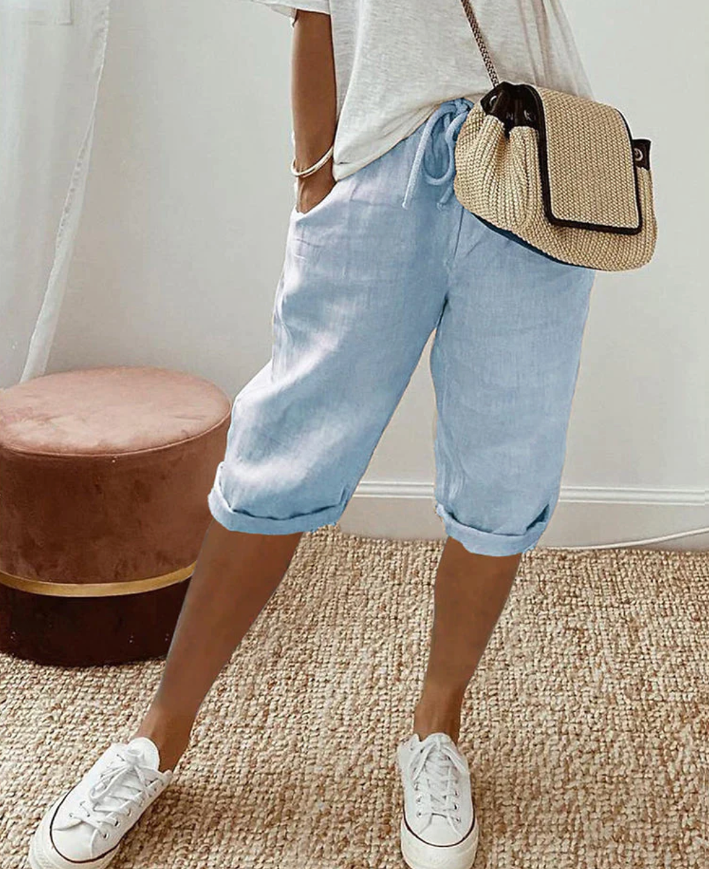 Women's Casual Summer Shorts – High Waist Walking Shorts