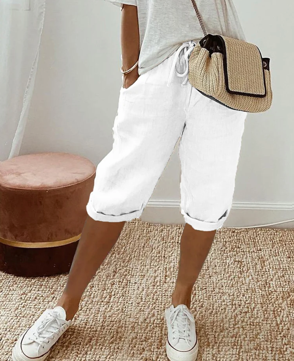 Women's Casual Summer Shorts – High Waist Walking Shorts