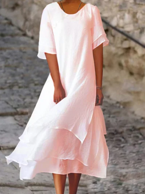 Women's Flowy Summer Day Dress – Relaxed Casual Dress