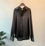 Women's Long Sleeve Button Blouse – Classic Button Front Shirt Blouse
