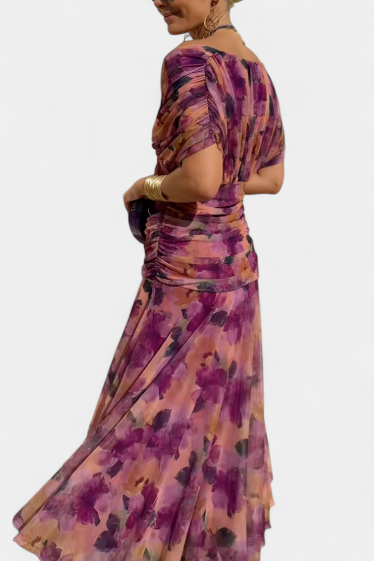 Women's Floral Maxi Dress – Elegant Occasion Dress – Seraphina