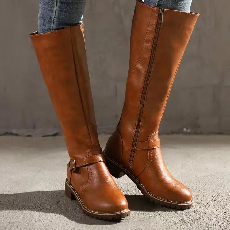 Women's Ankle Boots – Orthopedic Faux Leather Boots – Maureen