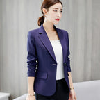 Women's Cropped Blazer – Casual Tailored Blazer – Aubrey
