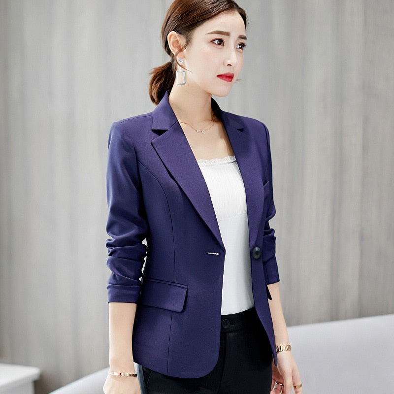Women's Cropped Blazer – Casual Tailored Blazer – Aubrey