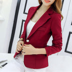 Women's Cropped Blazer – Casual Tailored Blazer – Aubrey