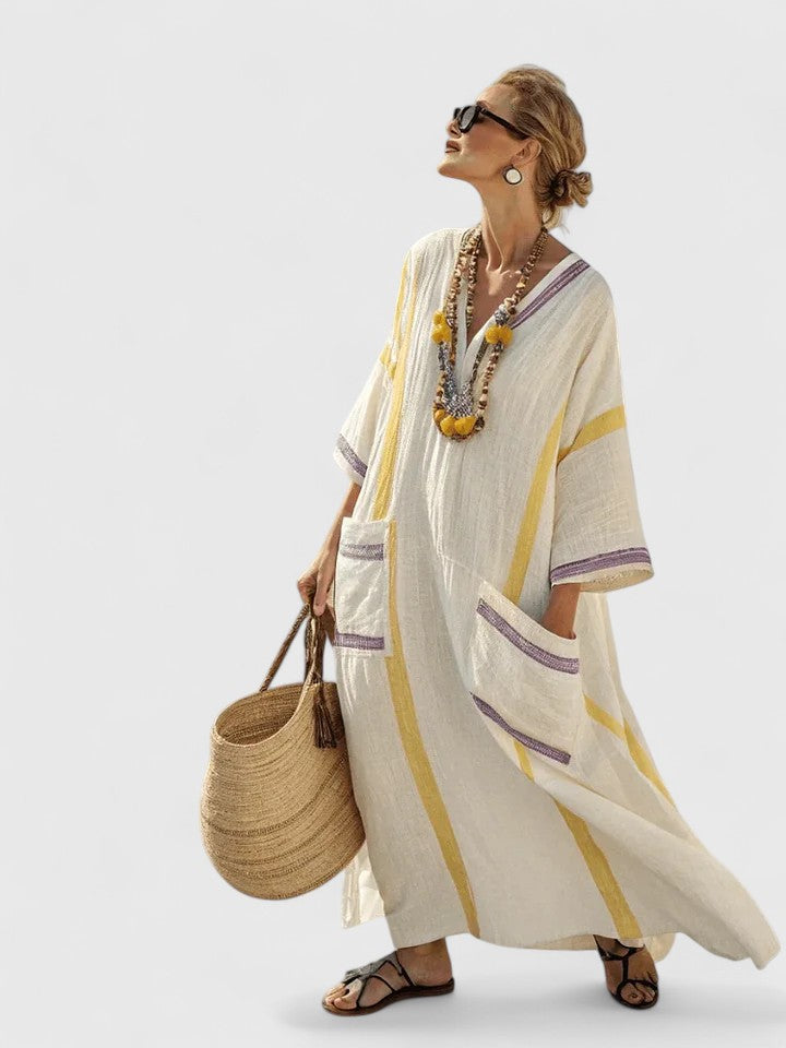 Women's Elegant Maxi Dress – Flowing Occasion Dress – Kyvanna