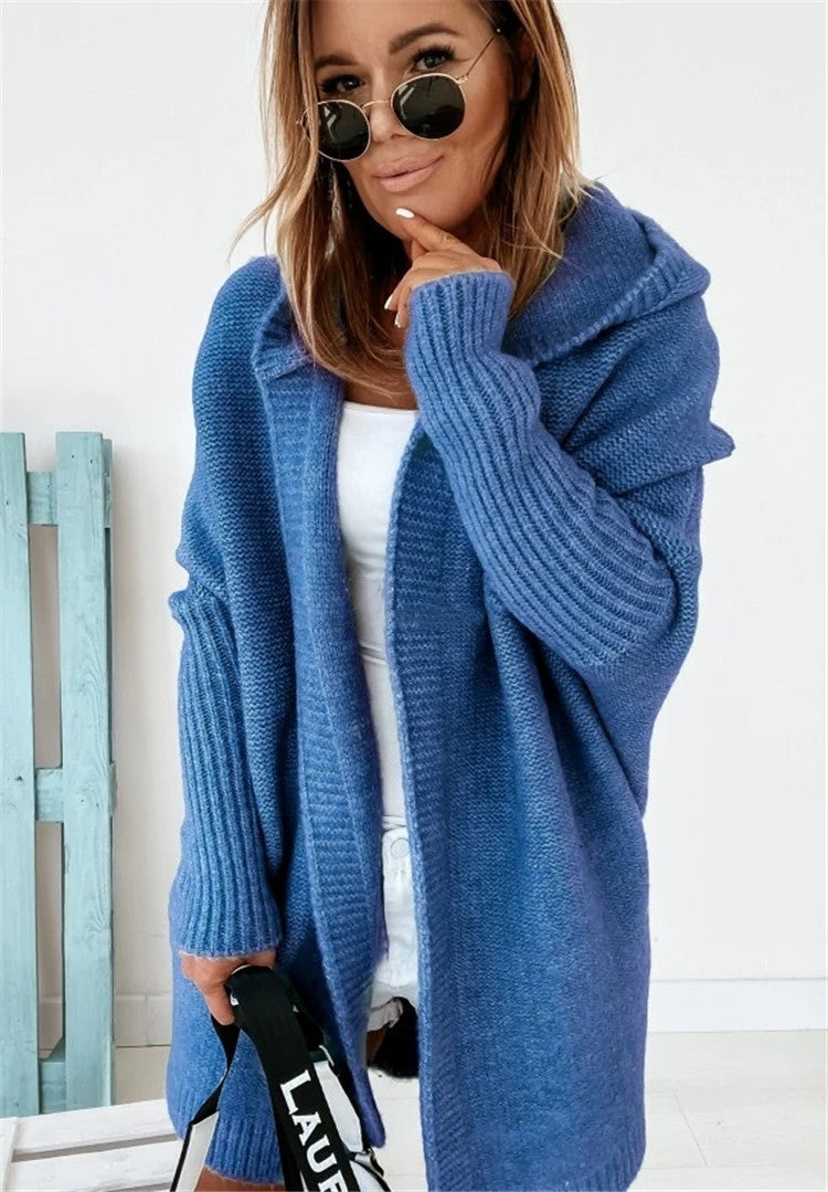 Women's Relaxed Sleeve Cardigan – Oversized Longline Cardigan