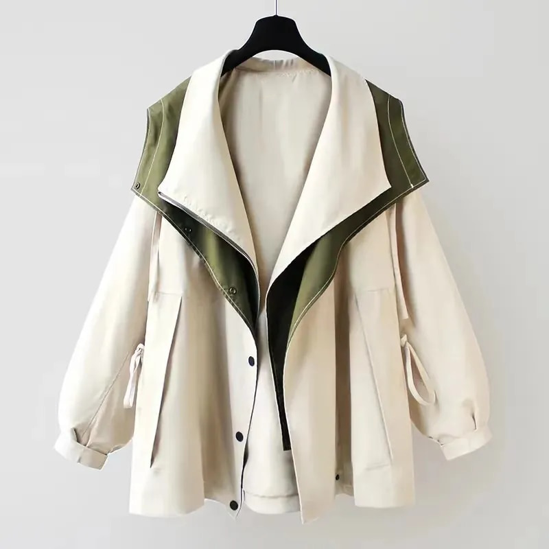 Women's Lightweight Hooded Jacket – Longline Transitional Coat
