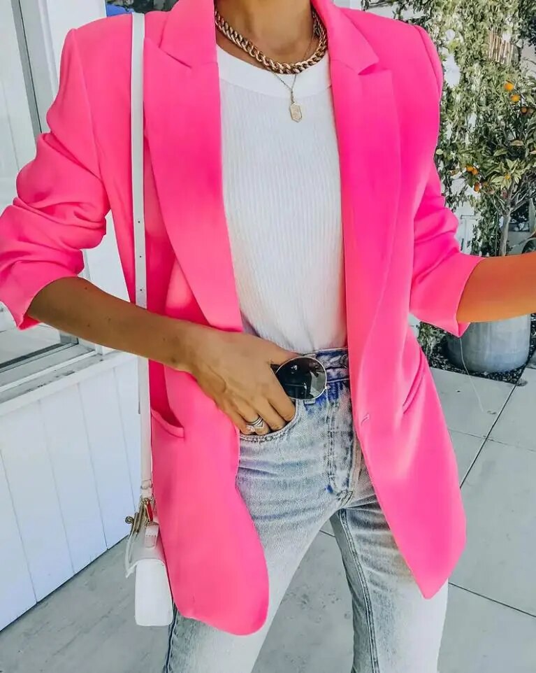 Women's Oversized Blazer – Tailored Casual Blazer – Brielle