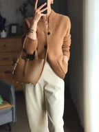 Women's Classic Crew Neck Sweater – Lightweight Long Sleeve Knit Pullover