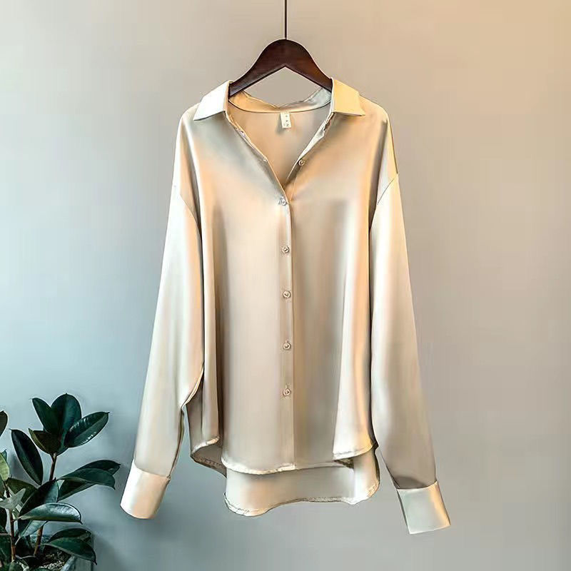 Women's Long Sleeve Button Blouse – Classic Button Front Shirt Blouse