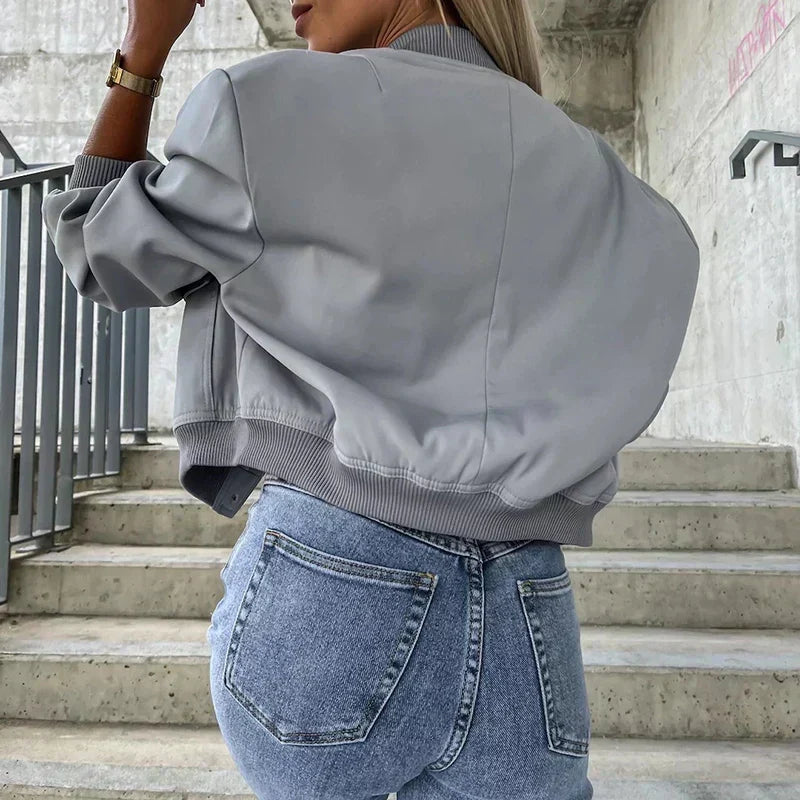 Women's Tailored Casual Jacket – Short Structured Everyday Jacket