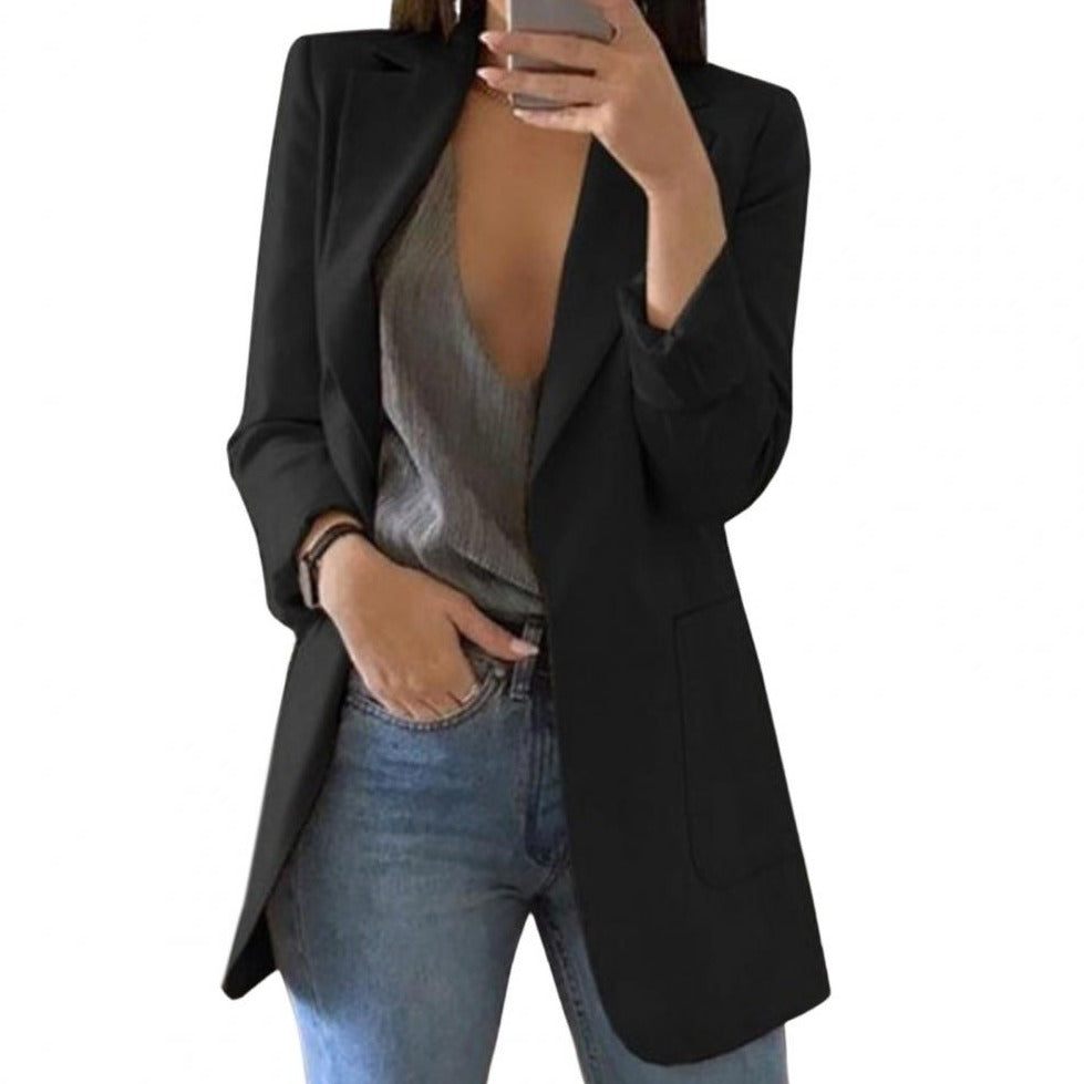 Women's Pocket Blazer – Casual Office Blazer – Evelyn