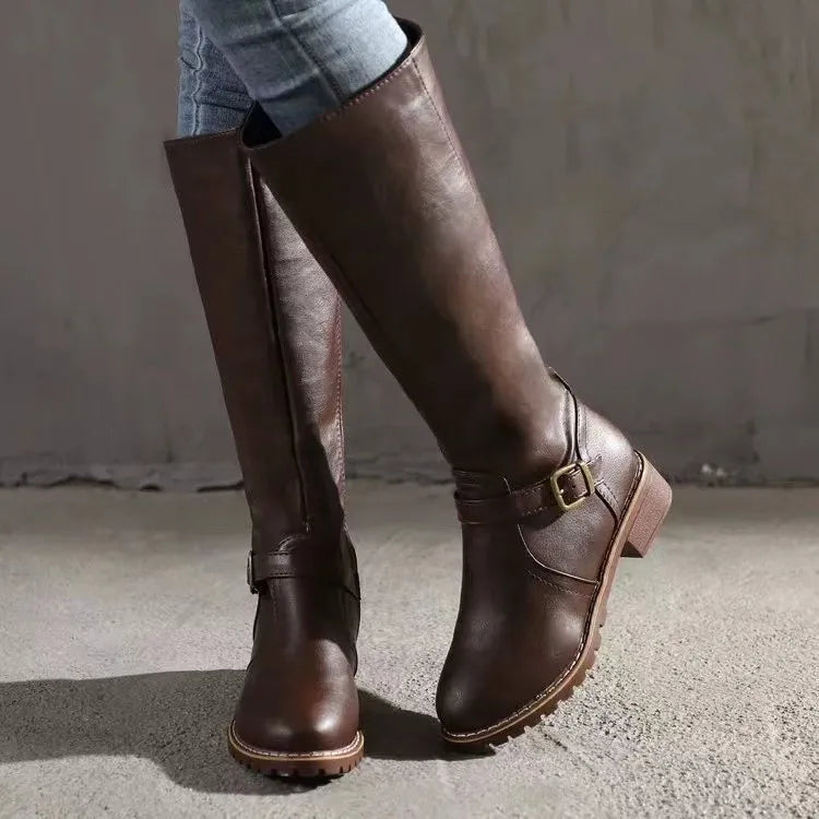 Women's Ankle Boots – Orthopedic Faux Leather Boots – Maureen