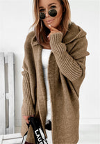 Women's Relaxed Sleeve Cardigan – Oversized Longline Cardigan