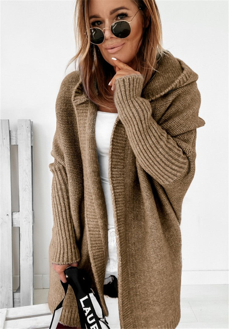 Women's Relaxed Sleeve Cardigan – Oversized Longline Cardigan