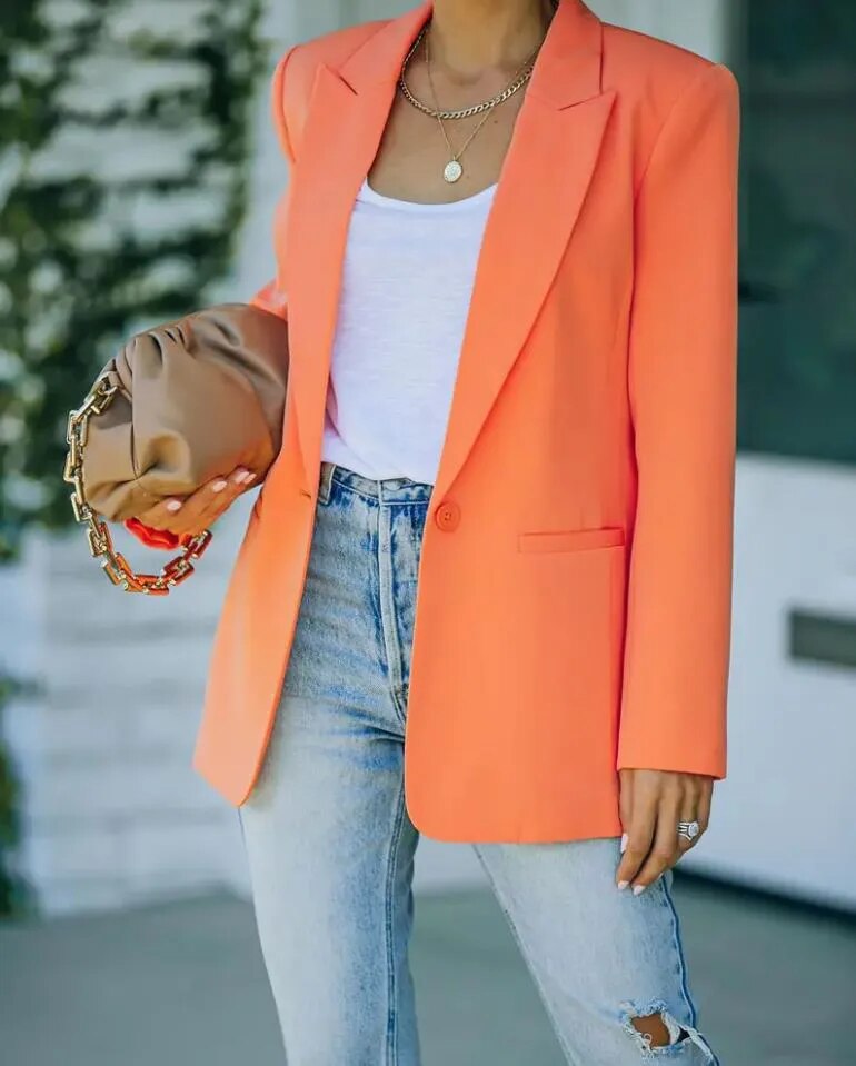 Women's Oversized Blazer – Tailored Casual Blazer – Brielle