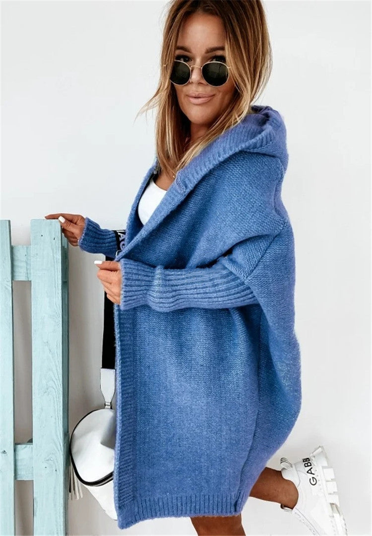 Women's Relaxed Sleeve Cardigan – Oversized Longline Cardigan