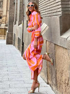 Women's Summer Midi Dress – Lightweight Casual Dress – Doris