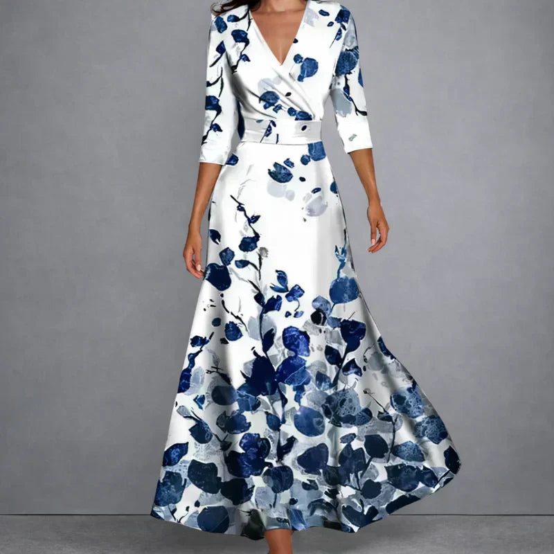 Women's Colourful Maxi Dress – Flowy Printed Summer Dress