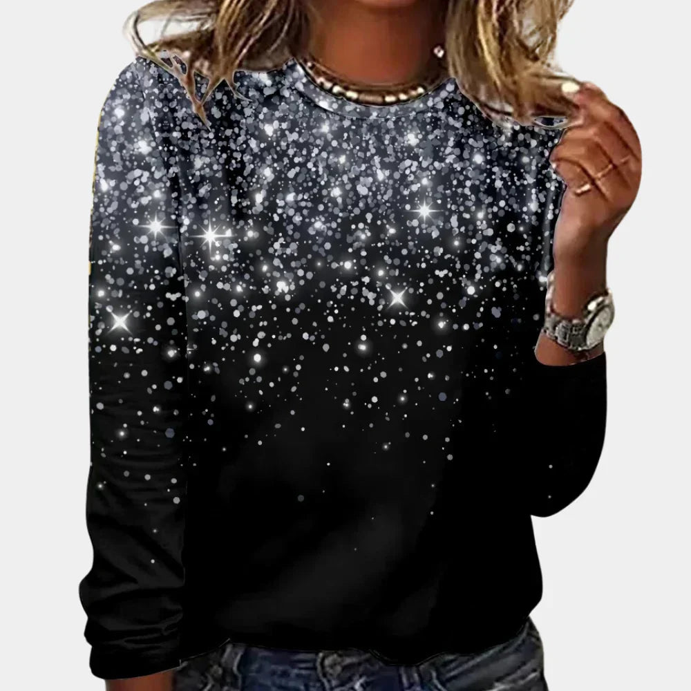 Women's Star Christmas Sweater – Sparkle Festive Holiday Sweater