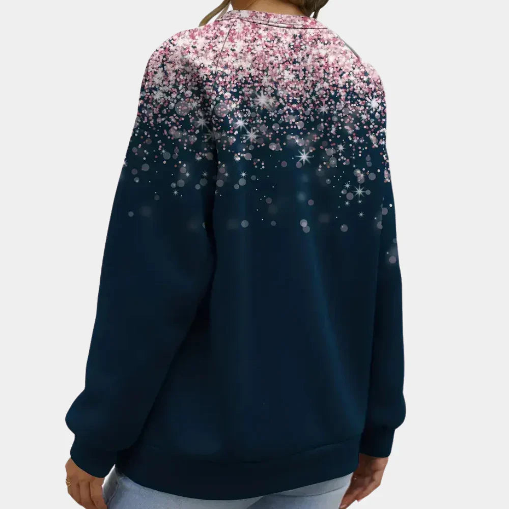 Women's Star Christmas Sweater – Sparkle Festive Holiday Sweater