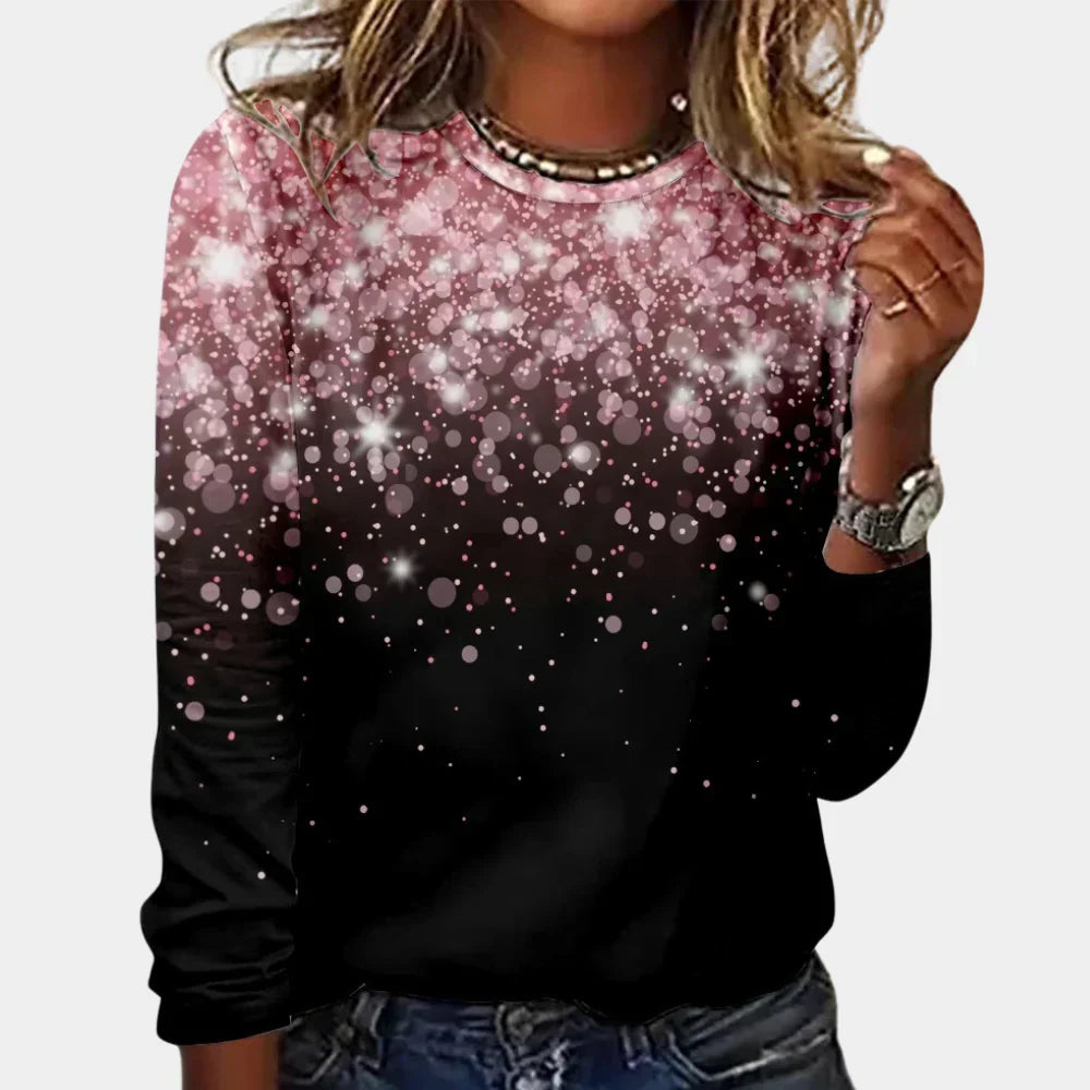 Women's Star Christmas Sweater – Sparkle Festive Holiday Sweater