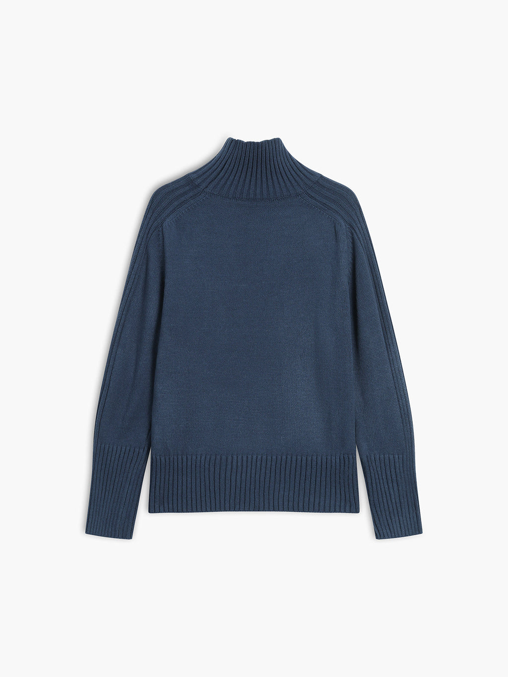 Women's Ribbed High Neck Sweater – Long Sleeve Fitted Knit Pullover