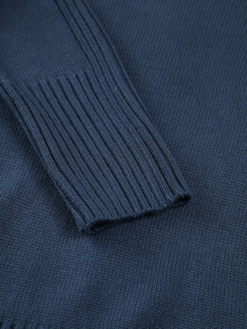 Women's Ribbed High Neck Sweater – Long Sleeve Fitted Knit Pullover