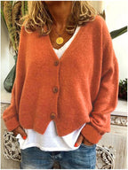 Women's Relaxed Knit Cardigan – Long Sleeve Everyday Cardigan