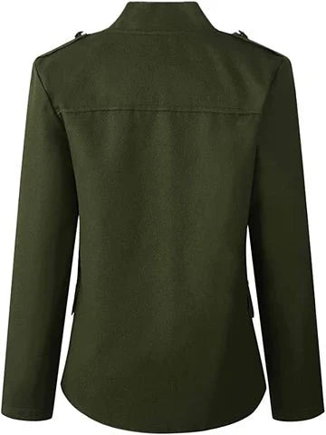 Women's Stand Collar Blazer – Tailored Office Blazer – Claire