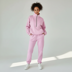 Women's Casual Lounge Set – Half-Zip Sweat Set