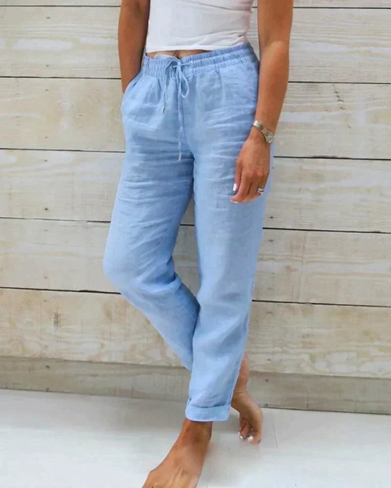 Women's Summer Wide Leg Pants – Lightweight Casual Pants