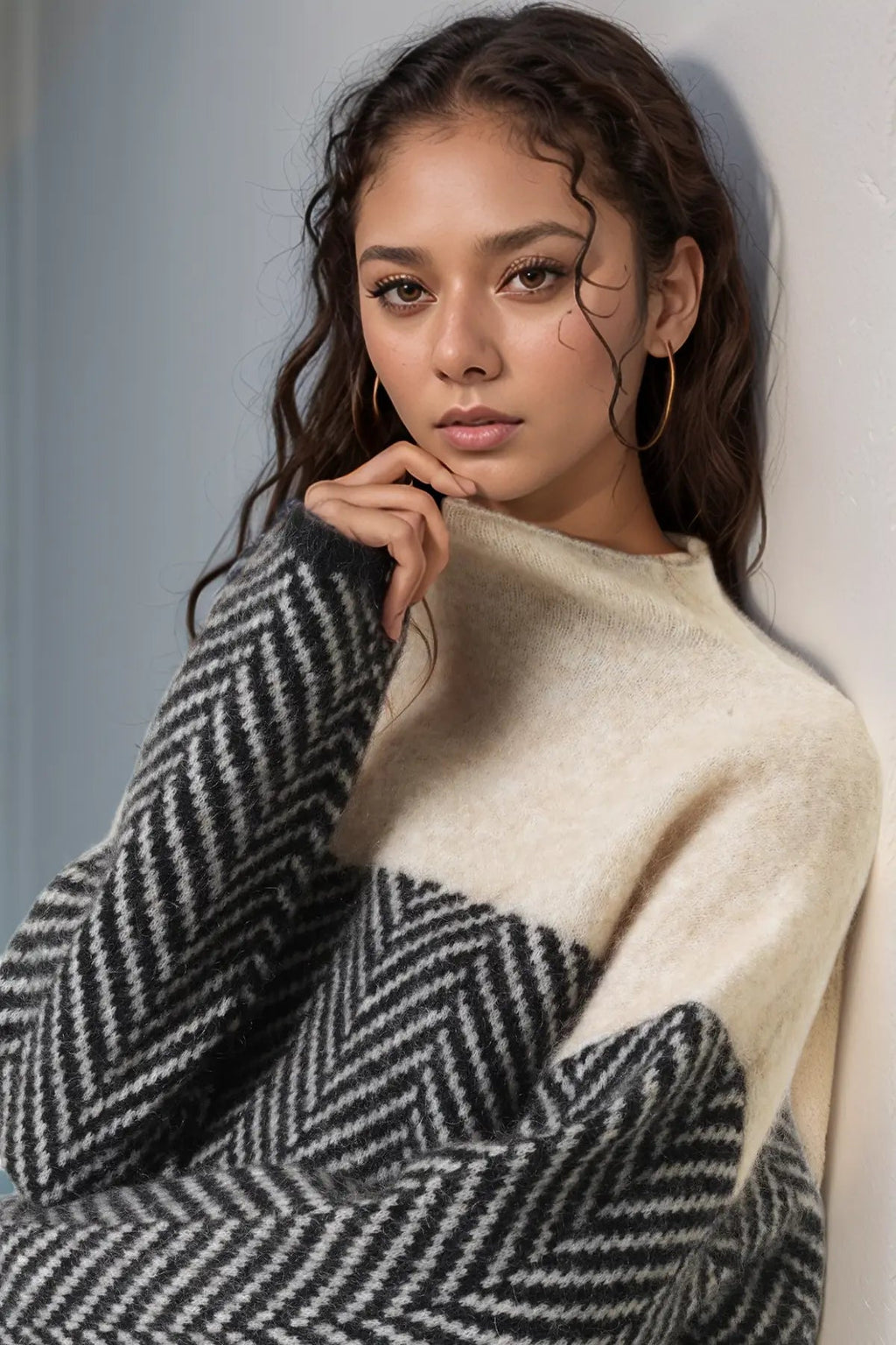 Women's Fine Knit Turtleneck Sweater – Slim Fit Layering Pullover