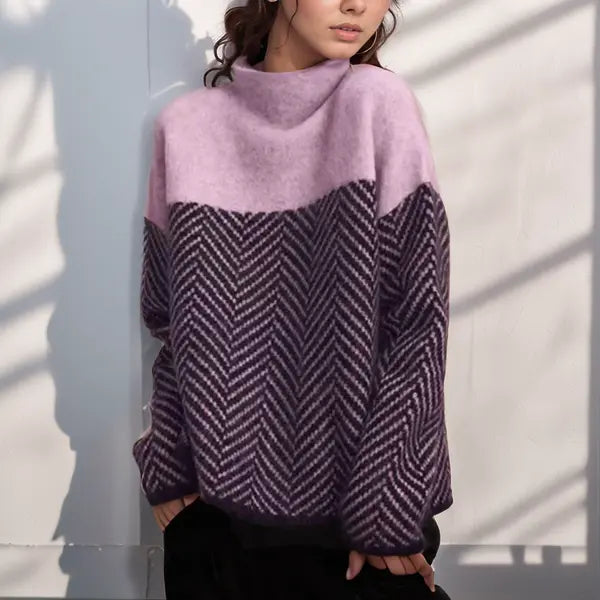 Women's Fine Knit Turtleneck Sweater – Slim Fit Layering Pullover