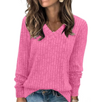 Women's V-Neck Tunic Sweater – Lightweight Long Sleeve Sweater
