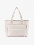 Women's Quilted Tote Bag – Padded Panel Handbag – Lily
