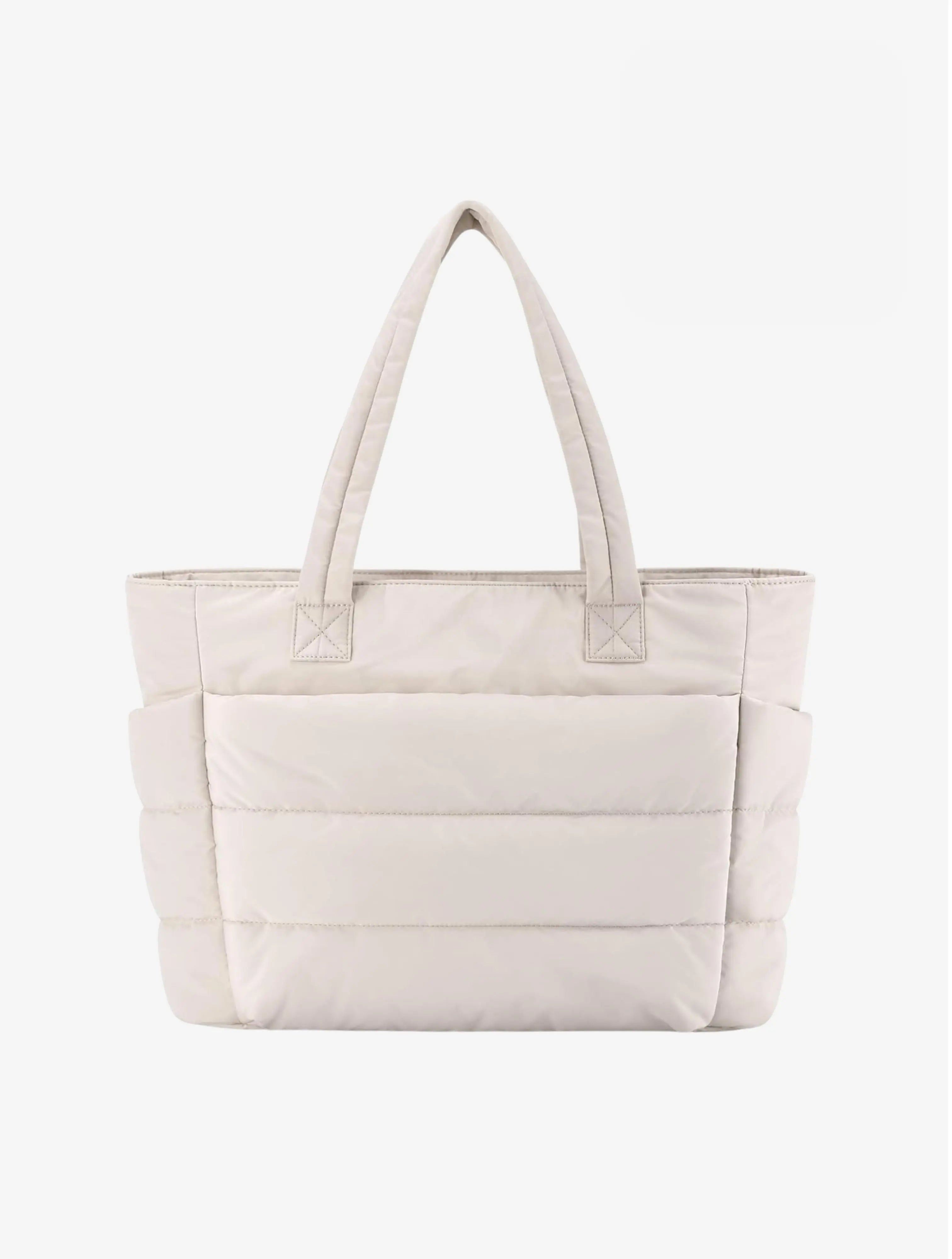 Women's Quilted Tote Bag – Padded Panel Handbag – Lily