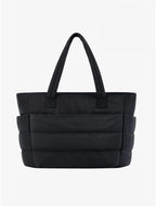 Women's Quilted Tote Bag – Padded Panel Handbag – Lily