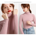Women's Turtleneck Sweater – Classic Roll Neck Winter Sweater