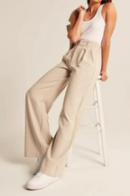 Women's Wide Leg Trousers – High Waist Flowy Dress Pants