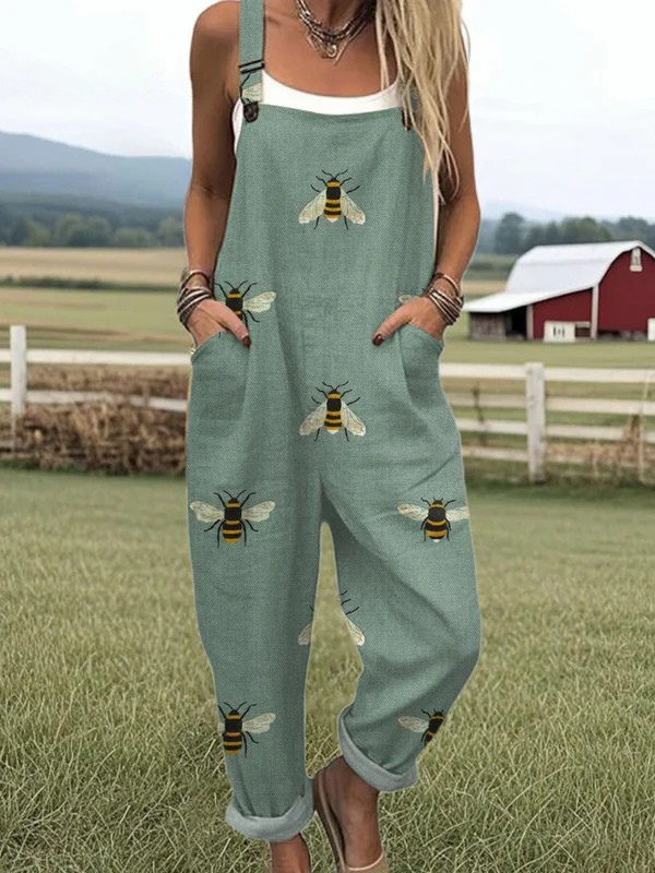 Women's Floral Print Jumpsuit – Summer Casual Jumpsuit – Camila