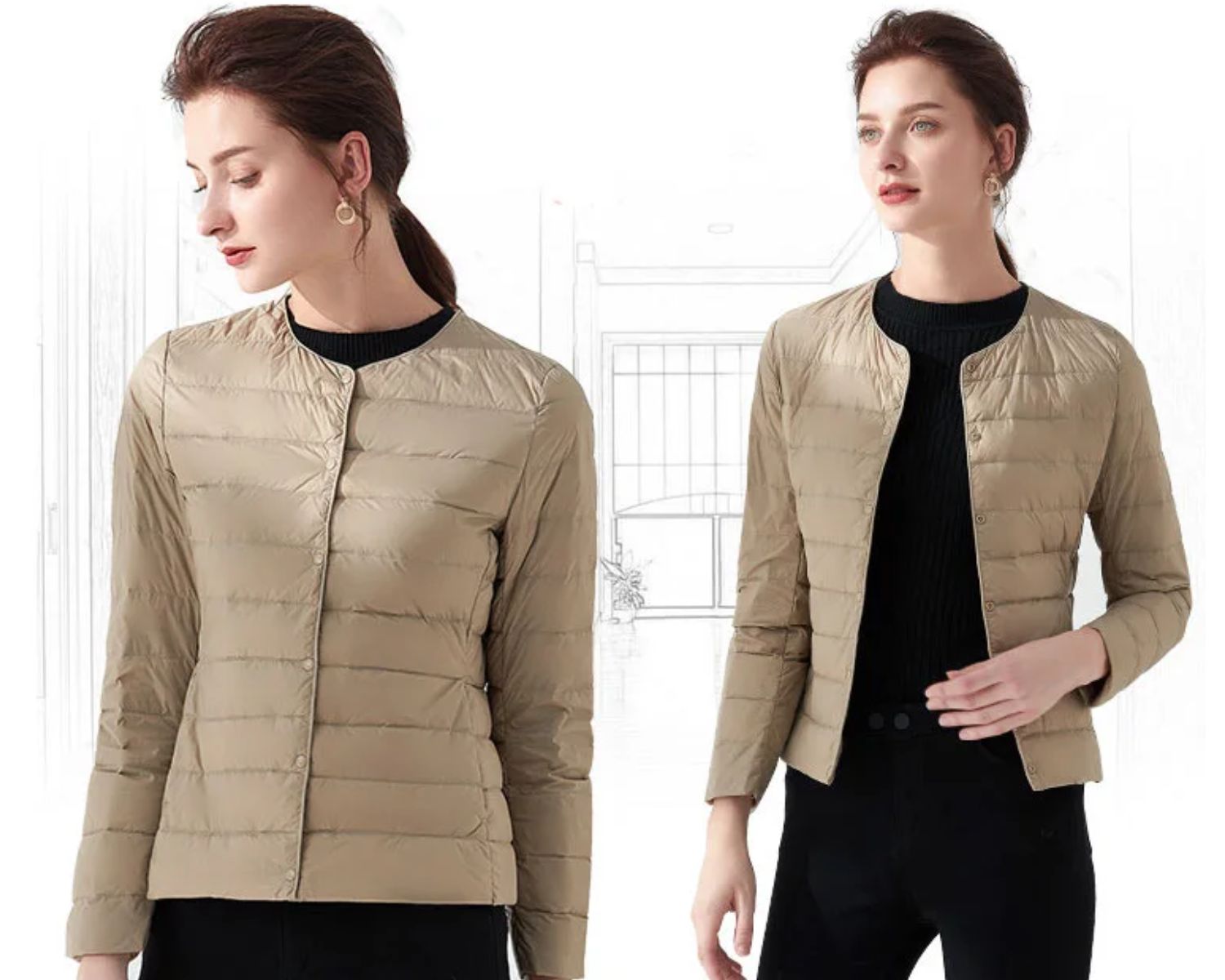 Women's Lightweight Puffer Jacket – Packable Cold Weather Jacket