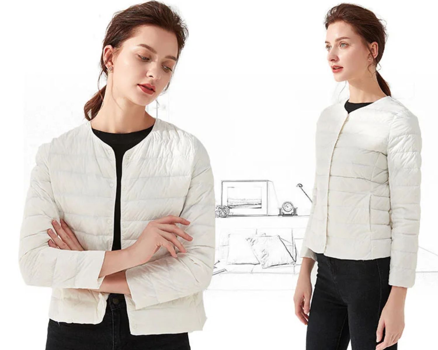 Women's Lightweight Puffer Jacket – Packable Cold Weather Jacket