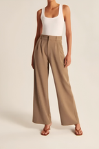 Women's Wide Leg Trousers – High Waist Flowy Dress Pants