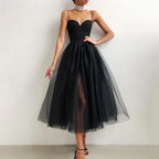 Women's Tulle Corset Gown – A-Line Formal Evening Dress
